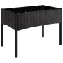 Garden set with 4-piece black synthetic rattan cushions by vidaXL, Garden sets - Ref: Foro24-319502, Price: 185,36 €, Discoun...