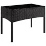 Garden set with 4-piece black synthetic rattan cushions by vidaXL, Garden sets - Ref: Foro24-319502, Price: 183,10 €, Discoun...