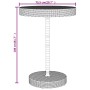 Bartisch und Gartenhocker 5 Stück Akazienholz PE Rattan schwarz von vidaXL, Gartensets - Ref: Foro24-3187720, Preis: 261,58 €...
