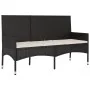 3-seater garden bench with black synthetic rattan cushions by vidaXL, garden benches - Ref: Foro24-319492, Price: 89,30 €, Di...