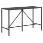 Mesa y taburetes altos jardín 11 pzas madera y ratán PE negro by vidaXL, Garden sets - Ref: Foro24-3187698, Price: 537,69 €, ...