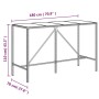 Mesa y taburetes altos jardín 11 pzas madera y ratán PE negro by vidaXL, Garden sets - Ref: Foro24-3187698, Price: 537,69 €, ...
