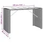 Gartentisch und Hochhocker 9-teilig und graue PE-Rattankissen von vidaXL, Gartensets - Ref: Foro24-3187624, Preis: 427,53 €, ...