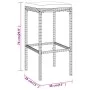 Gartentisch und Hochhocker 9-teilig und graue PE-Rattankissen von vidaXL, Gartensets - Ref: Foro24-3187624, Preis: 427,53 €, ...