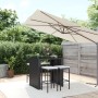 Garden table and high stools 5 pieces and black PE rattan cushions by vidaXL, Garden sets - Ref: Foro24-3187619, Price: 318,4...