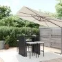 Gartentisch und Hochhocker 5 Stück und schwarze PE-Rattankissen von vidaXL, Gartensets - Ref: Foro24-3187619, Preis: 313,86 €...