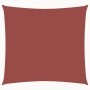 Toldo de vela cuadrado tela Oxford terracota 4,5x4,5 m