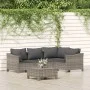 5-teiliges Gartenmöbel-Set und graue synthetische Rattankissen von vidaXL, Gartensets - Ref: Foro24-3187273, Preis: 381,83 €,...