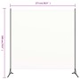 Biombo divisor de tela blanco 175x180 cm