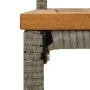 Mesa bar y taburetes jardín 5 pzas madera acacia ratán PE gris by vidaXL, Garden sets - Ref: Foro24-3187693, Price: 280,37 €,...