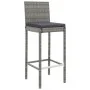 5-piece garden table and high stools with gray PE rattan cushions by vidaXL, Garden sets - Ref: Foro24-3187644, Price: 408,08...