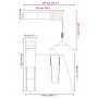 Parque infantil de exterior madera maciza de pino de vidaXL, Columpios y estructuras de juegos - Ref: Foro24-3156907, Precio:...