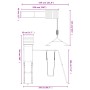 Spielplatz im Freien aus massivem Zirbenholz von vidaXL, Schaukeln und Spielgeräte - Ref: Foro24-3156907, Preis: 295,12 €, Ra...