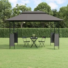 Gazebo with anthracite gray steel roof 400x300x270 cm by vidaXL, Tents and gazebos - Ref: Foro24-360142, Price: 243,10 €, Dis...