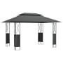 Gazebo with anthracite gray steel roof 400x300x270 cm by vidaXL, Tents and gazebos - Ref: Foro24-360142, Price: 277,70 €, Dis...