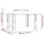 Pavillon mit anthrazitgrauem Stahldach 400x300x270 cm von vidaXL, Zelte und Pavillons - Ref: Foro24-360142, Preis: 243,09 €, ...