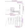 Outdoor playground made of solid pine wood by vidaXL, Swings and play structures - Ref: Foro24-3156889, Price: 812,43 €, Disc...