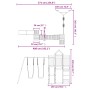 Massives Douglasienholzspielplatz im Freien von vidaXL, Schaukeln und Spielgeräte - Ref: Foro24-3156890, Preis: 639,01 €, Rab...