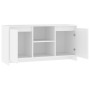 Weißer TV-Schrank aus Sperrholz, 102 x 37,5 x 52,5 cm von vidaXL, TV-Möbel - Ref: Foro24-809791, Preis: 92,34 €, Rabatt: %
