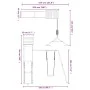 Spielplatz im Freien aus imprägniertem Kiefernholz von vidaXL, Schaukeln und Spielgeräte - Ref: Foro24-3156909, Preis: 317,65...