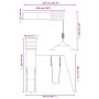 Spielplatz im Freien aus imprägniertem Kiefernholz von vidaXL, Schaukeln und Spielgeräte - Ref: Foro24-3156909, Preis: 325,90...