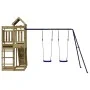 Outdoor playground made of impregnated pine wood by vidaXL, Swings and play structures - Ref: Foro24-3156882, Price: 492,85 €...