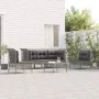 6-piece garden furniture set and gray synthetic rattan cushions by vidaXL, Garden sets - Ref: Foro24-3187487, Price: 338,38 €...