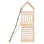 Playground with climbing wall solid pine wood by vidaXL, Swings and play structures - Ref: Foro24-3156919, Price: 199,44 €, D...