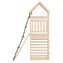 Playground with climbing wall solid pine wood by vidaXL, Swings and play structures - Ref: Foro24-3156919, Price: 265,79 €, D...