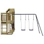 Parque infantil de exterior madera de pino impregnada de vidaXL, Columpios y estructuras de juegos - Ref: Foro24-3156894, Pre...