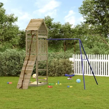 Spielplatz im Freien aus imprägniertem Kiefernholz von vidaXL, Schaukeln und Spielgeräte - Ref: Foro24-3156903, Preis: 356,26...