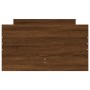Estructura de cama con cajones roble marrón 75x190 cm