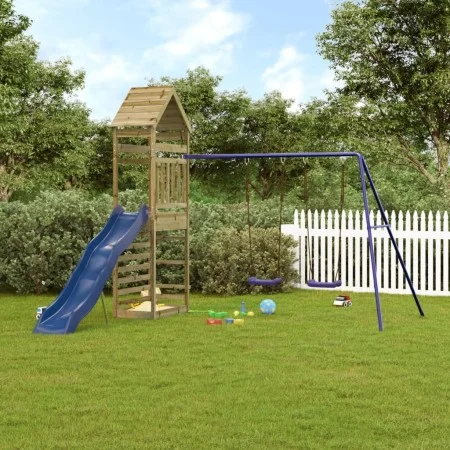 Impregnated pine wood outdoor playground by vidaXL, Swings and play structures - Ref: Foro24-3156933, Price: 350,37 €, Discou...