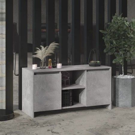 Mueble de TV madera contrachapada gris hormigón 102x37,5x52,5cm de vidaXL, Muebles TV - Ref: Foro24-809795, Precio: 68,91 €, ...