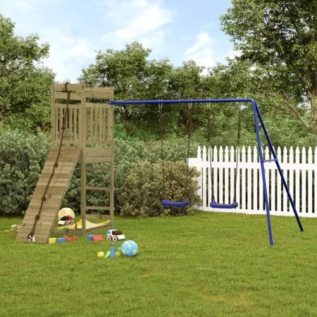 Spielplatz im Freien aus imprägniertem Kiefernholz von vidaXL, Schaukeln und Spielgeräte - Ref: Foro24-3157032, Preis: 330,56...