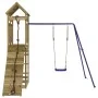 Outdoor playground made of impregnated pine wood by vidaXL, Swings and play structures - Ref: Foro24-3156945, Price: 356,66 €...