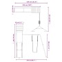 Massives Douglasienholzspielplatz im Freien von vidaXL, Schaukeln und Spielgeräte - Ref: Foro24-3156908, Preis: 304,48 €, Rab...