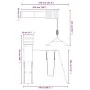 Parque infantil de exterior madera maciza Douglas by vidaXL, Swings and play structures - Ref: Foro24-3156908, Price: 300,66 ...