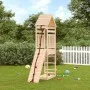 Playhouse with climbing wall solid pine wood by vidaXL, Swings and play structures - Ref: Foro24-3156898, Price: 234,74 €, Di...