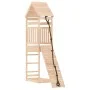 Playhouse with climbing wall solid pine wood by vidaXL, Swings and play structures - Ref: Foro24-3156898, Price: 234,74 €, Di...