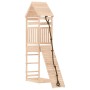Spielhaus mit Kletterwand aus massivem Kiefernholz von vidaXL, Schaukeln und Spielgeräte - Ref: Foro24-3156898, Preis: 175,62...