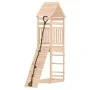 Playhouse with climbing wall solid pine wood by vidaXL, Swings and play structures - Ref: Foro24-3156898, Price: 234,74 €, Di...