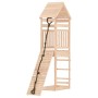 Spielhaus mit Kletterwand aus massivem Kiefernholz von vidaXL, Schaukeln und Spielgeräte - Ref: Foro24-3156898, Preis: 175,62...