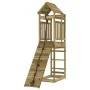 Playground with pine impregnated wood climbing wall by vidaXL, Swings and play structures - Ref: Foro24-3156942, Price: 276,9...