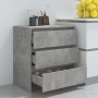 Grauer Beton-Sperrholz-Schrank 70x41x75 cm von vidaXL, Sideboards - Ref: Foro24-809750, Preis: 83,90 €, Rabatt: %