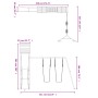 Outdoor playground made of solid pine wood by vidaXL, Swings and play structures - Ref: Foro24-3156913, Price: 447,81 €, Disc...