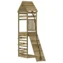 Playground with pine impregnated wood climbing wall by vidaXL, Swings and play structures - Ref: Foro24-3156921, Price: 299,4...