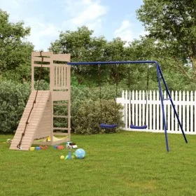 Parque infantil de exterior madera maciza de pino by vidaXL, Swings and play structures - Ref: Foro24-3157000, Price: 326,89 ...