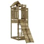 Spielhaus mit Kletterwand aus imprägniertem Kiefernholz von vidaXL, Schaukeln und Spielgeräte - Ref: Foro24-3156876, Preis: 4...