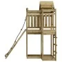 Playhouse with pine impregnated wood climbing wall by vidaXL, Swings and play structures - Ref: Foro24-3156876, Price: 402,05...